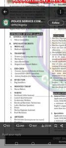 Nigeria Police Recruitment 2025/2026