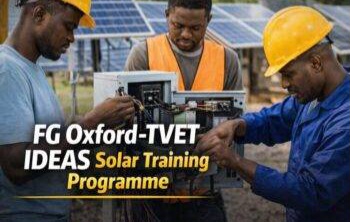 FG Oxford-TVET IDEAS Solar Training Program 2026: Free Solar Energy Training for Nigerians