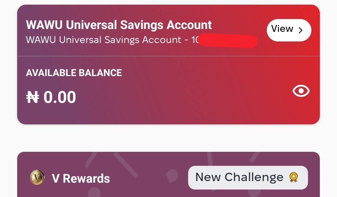 A screenshot of VBank Account Opening dashboard for users.