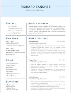 CV formats 