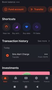 Gtbank dashboard 