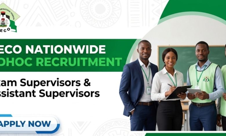 NECO Recruitment 2026: Apply for Exam Supervisors & Assistants Nationwide 1 Ongoing NECO Recruitment 2026 for general public